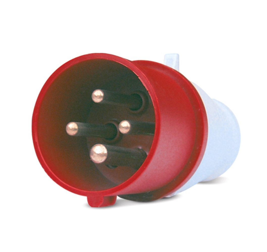 Enchufe Industrial Macho volante   4x32A  IP44 Sakura 024