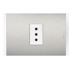 NOBILE ENCHUFE SIMP.BCO/METAL.AF2113E1BMN