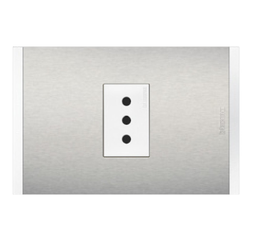 NOBILE ENCHUFE SIMP.BCO/METAL.AF2113E1BMN