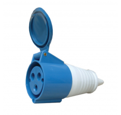 Enchufe Industrial Hembra volante  3x32  IP44 Sakura 223