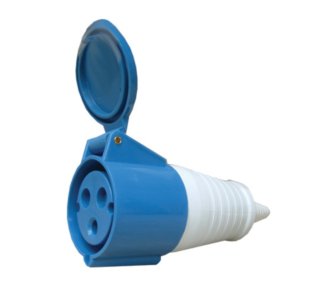 Enchufe Industrial Hembra volante  3x32  IP44 Sakura 223