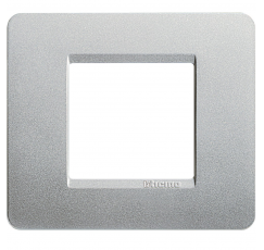 MATIX TAPA 2 PUESTOS PLATA AM4802SL
