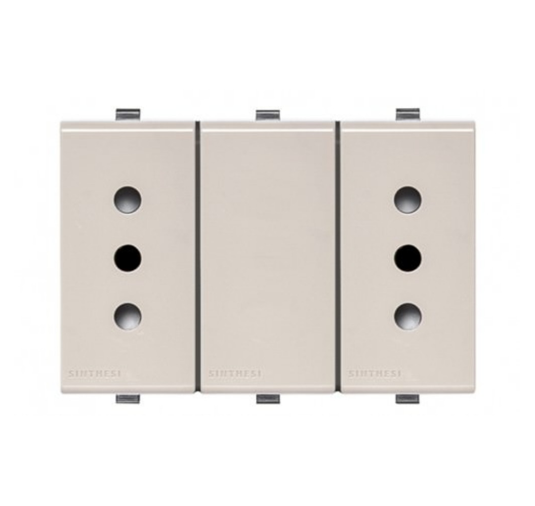 S22 ENCHUFE 2P+T 10/ DUPLEX BEIGE 223402
