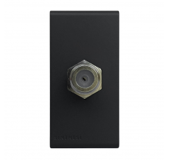 S33 ENCHUFE COAXIAL NOIR MATE 334226