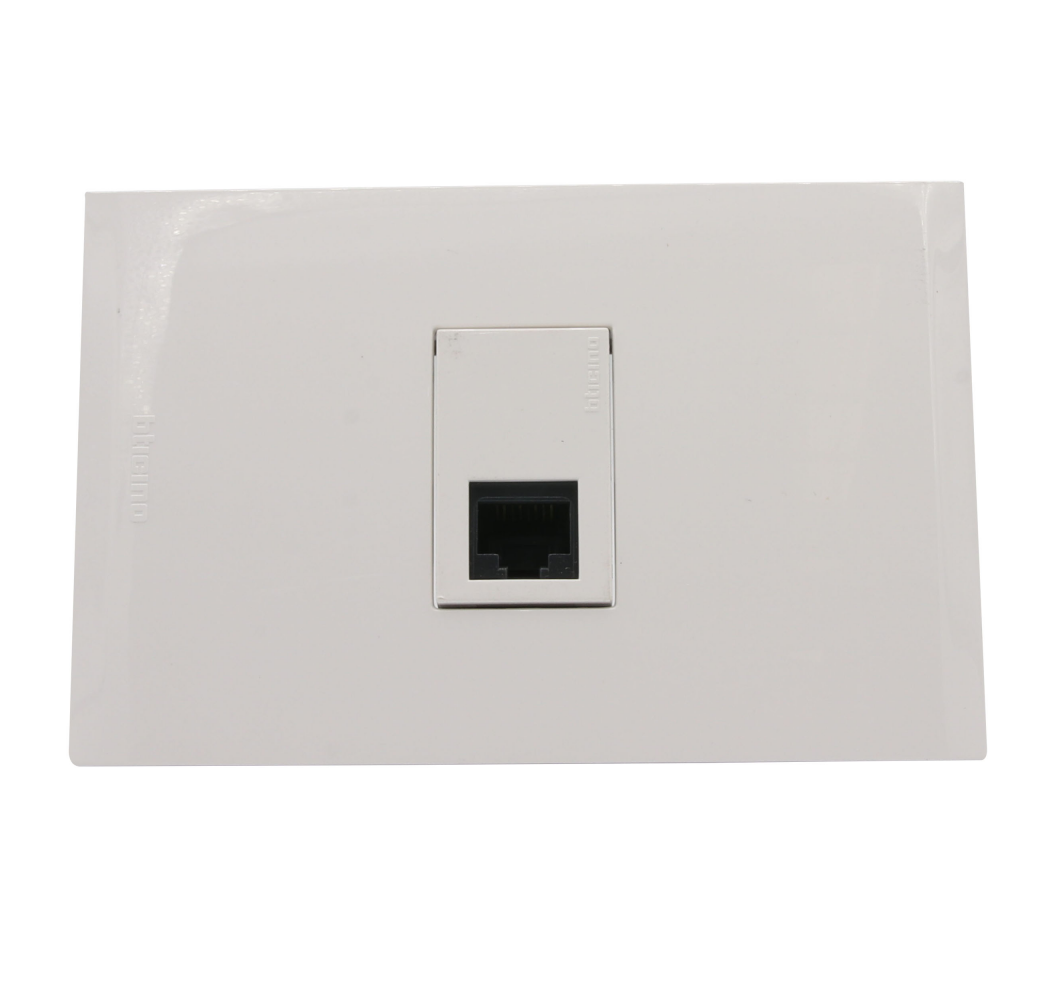 NOBILE ENCH.RJ45 CAT.6 BCO./BCO AF2079E1B