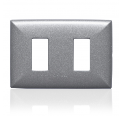 S17 TAPA 2 PUESTOS GRIS ABS 170233