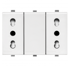 S22 ENCHUFE 2P+T 16/ DUPLEX  BLANCO 223501
