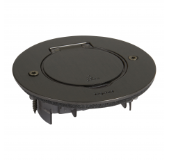 PLACA CIRCULAR 2 MOD.ACERO MARRON 089751