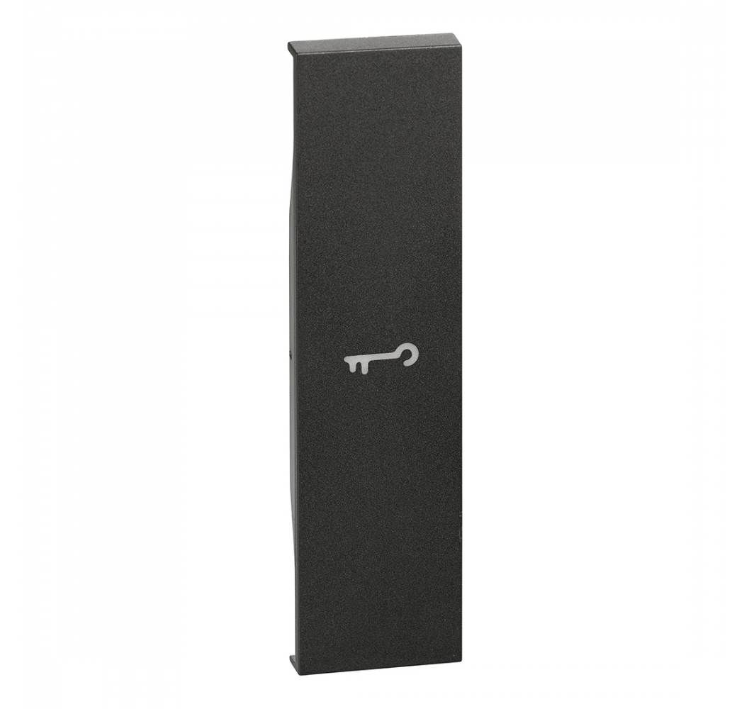 L.NOW CUBRE TECLA 1 MODULO NEGRO KG01F