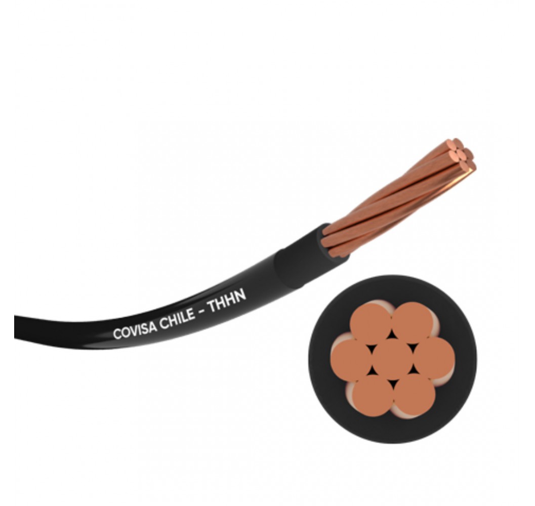 CABLE THHN 002.08 MM 014 NEGRO