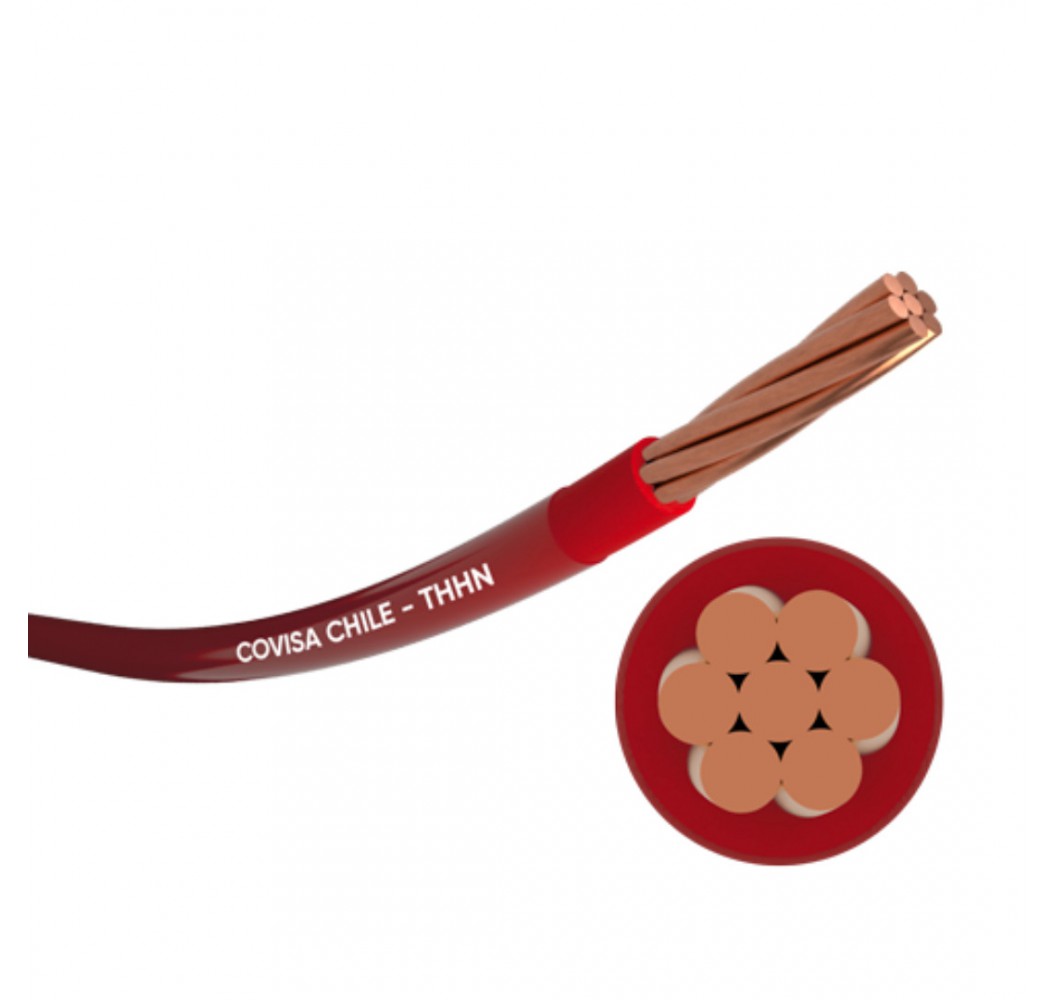 CABLE THHN 002.08 MM 014 ROJO