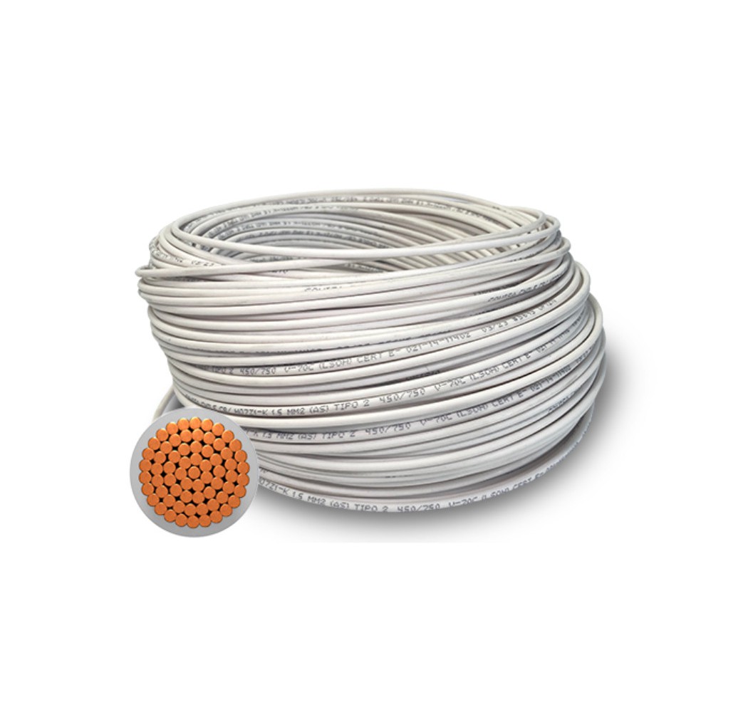 CABLE LIBRE HALOGENO 2.5MM BLANCO
