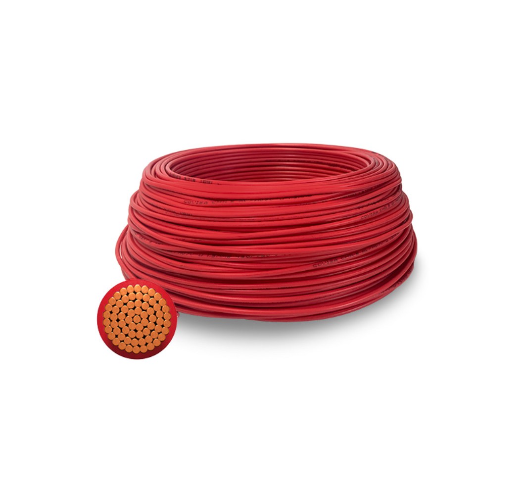 CABLE LIBRE HALOGENO 2.5MM ROJO