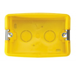 CAJA RECTANGULAR  3 MODULO AMARILLA  503L TI