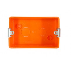 CAJA RECTANGULAR  3 MODULO NARANJA 503T TI