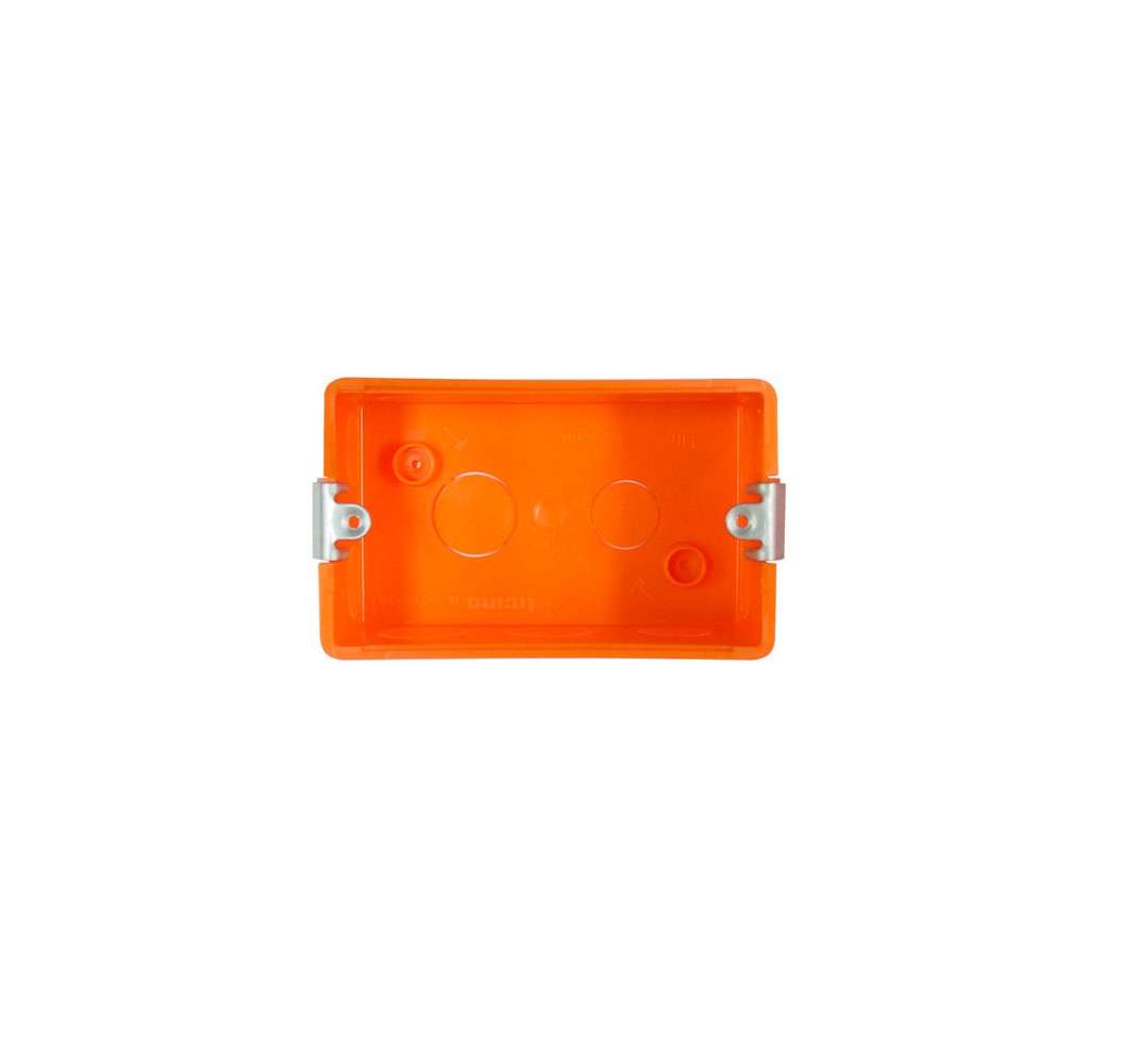 CAJA RECTANGULAR  3 MODULO NARANJA 503T TI