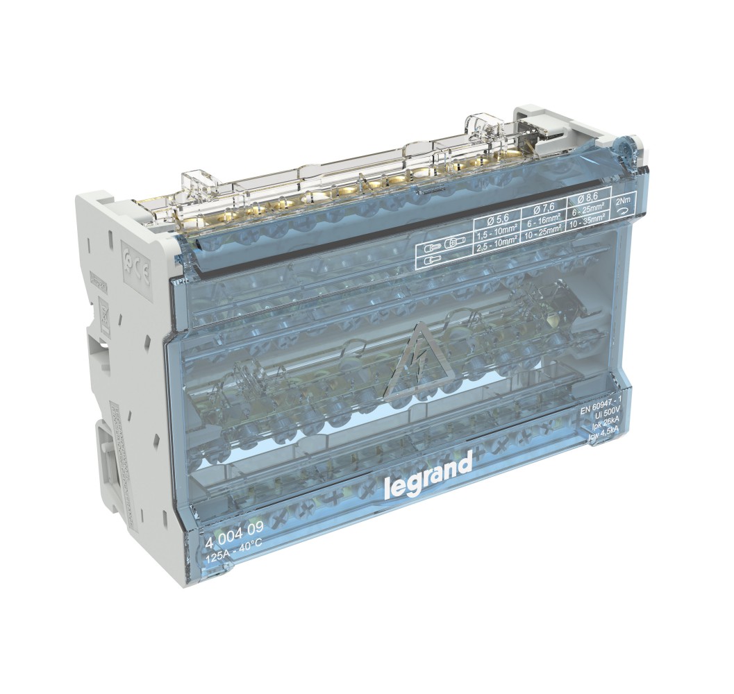 400409 REPARTIDOR TETRAPOLAR 125A 8MM 