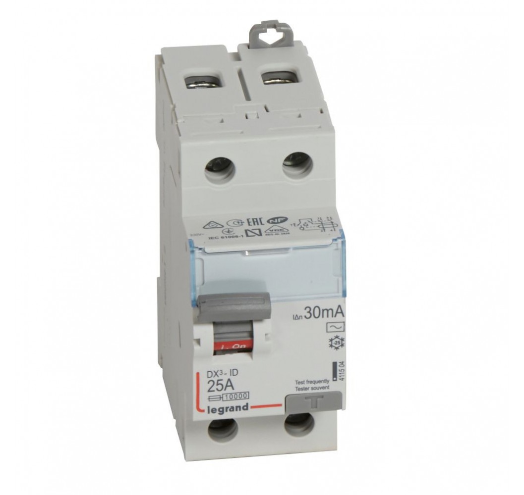 LX3/PROTECTOR DIFERENCIAL 2x25A 30mA 411504