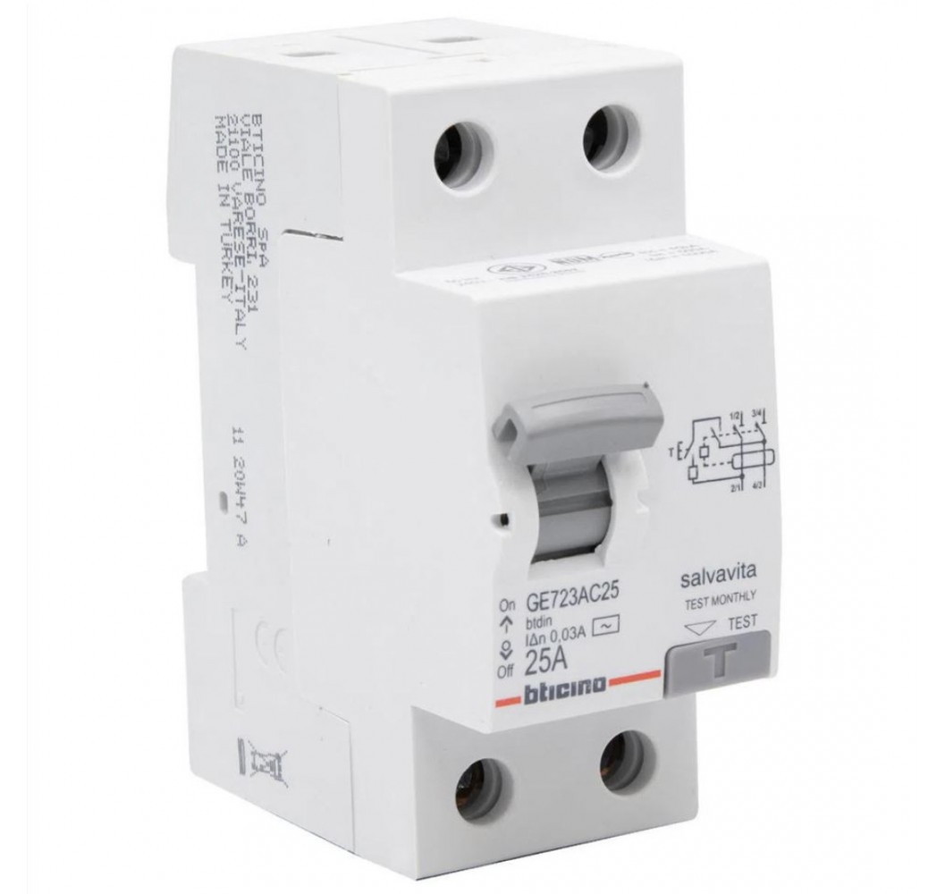 BT/PROTECTOR DIFERENCIAL 2x25 30mA GE723AC25