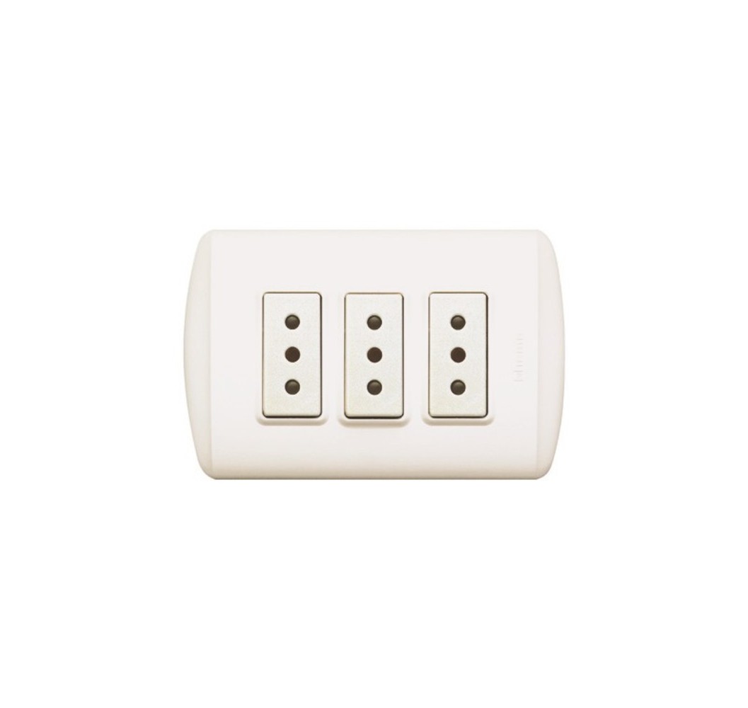 MODUS ENCHUFE TRIPLE ARM.BLANCO 1308BN