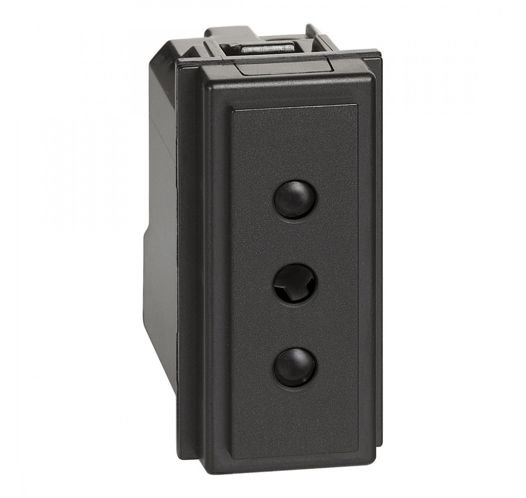 .NOW ENCHUFE 2P+T 10A NEGRO KG4113
