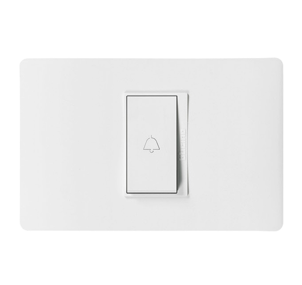 LUZICA INTERRUPTOR PULSADOR ARMADO BLANCO PU1102