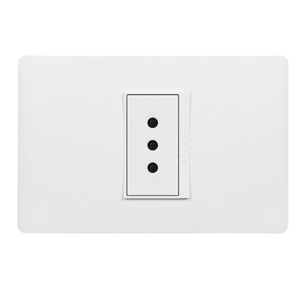 LUZICA ENCHUFE SIMPLE 10A  ARM. BL.PU1113
