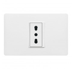 LUZICA ENCHUFE SIMP.2P+T 10/16A ARM. BL.PU1180