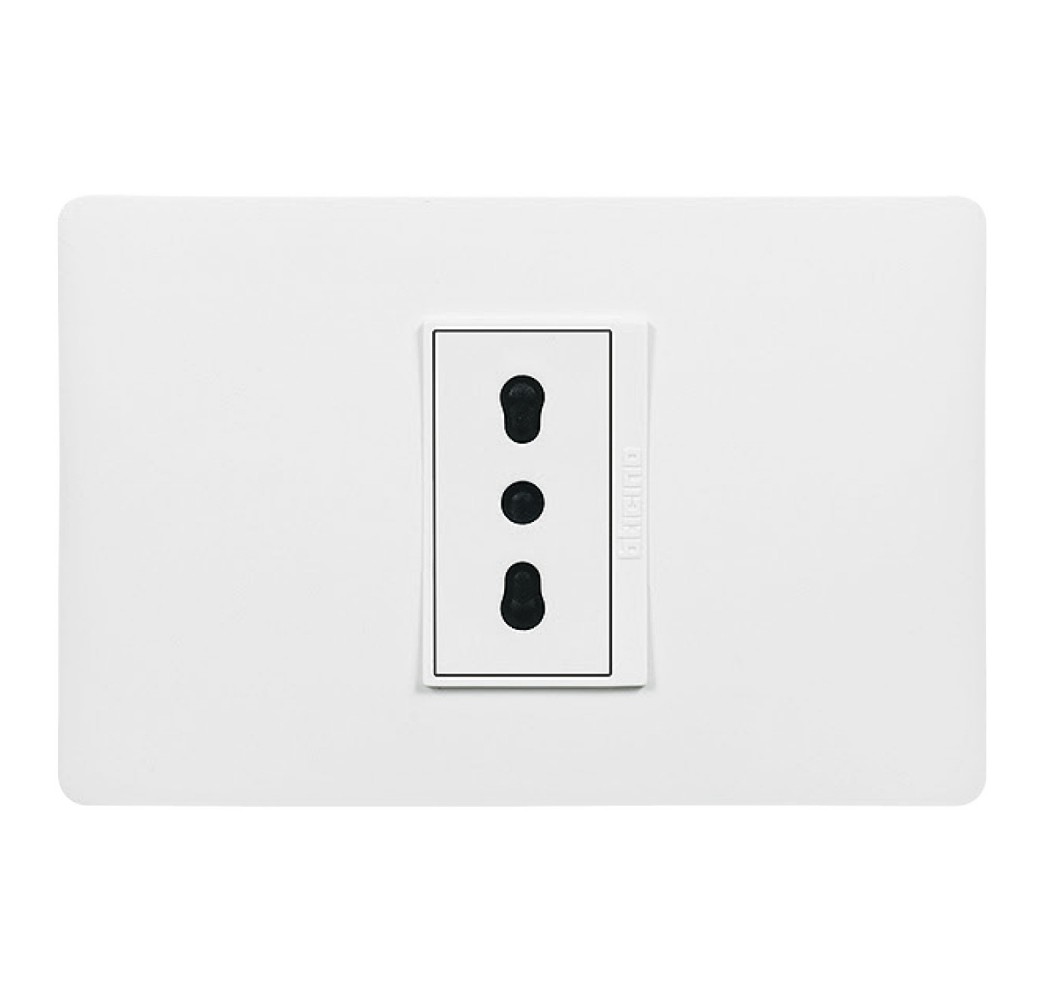 LUZICA ENCHUFE SIMP.2P+T 10/16A ARM. BL.PU1180