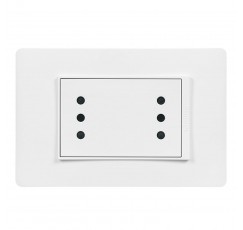 LUZICA ENCHUFE DOBLE 10A  ARM. BL.PU1213
