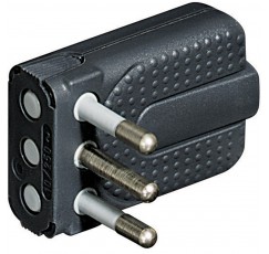 ENCHUFE MACHO 2x10+T GRIS S2465TGE TI