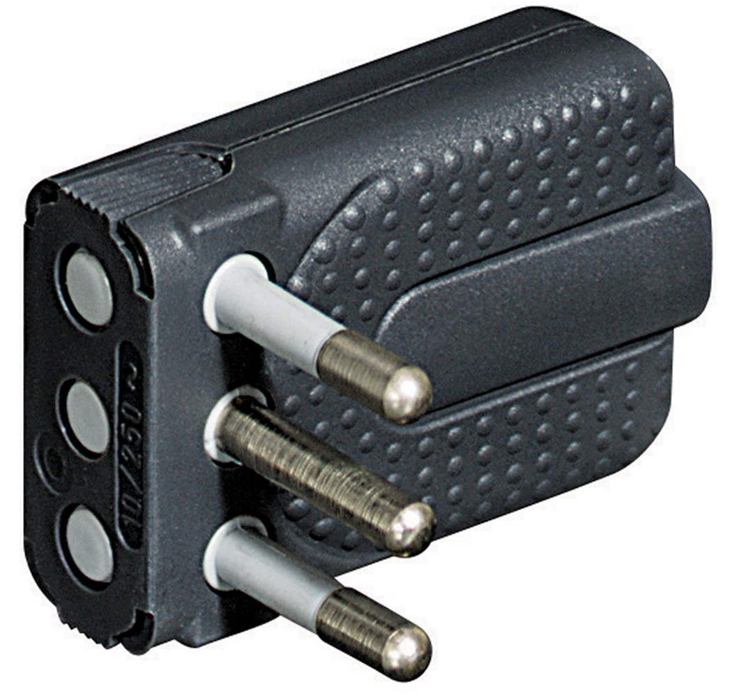 ENCHUFE MACHO 2x10+T GRIS S2465TGE TI