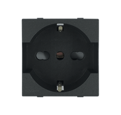 S44 ENCHUFE SCHUKO 2P+T 16A CARBON 443310