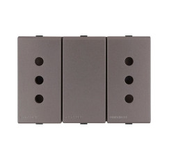 S44 ENCHUFE DUPLEX 2P+T 10A  PIEDRA 443411