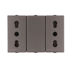S44 ENCHUFE DUPLEX 2P+T 10/16A  PIEDRA 443511