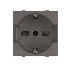 S44 ENCHUFE SCHUKO 2P+T 16A  PIEDRA 443311