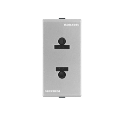 S44 ENCHUFE EURO 2P 15A  PLATA 443212