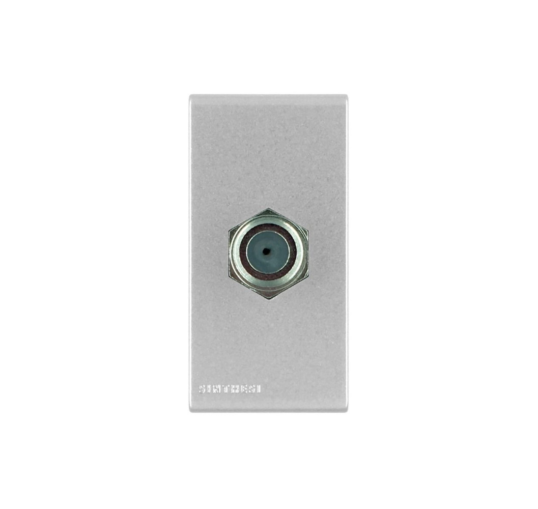 S44 ENCHUFE TV COAXIAL  PLATA 444212