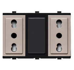SINTHESI S17 ENCHUFE 2P+T 10/16A DUPLEX BEIG 173502
