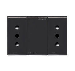 S22 ENCHUFE DUPLEX 2P+T 10A NEGRO 223406