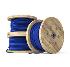 CABLE   THHN 002.08 MM 014 AZUL CARRETE