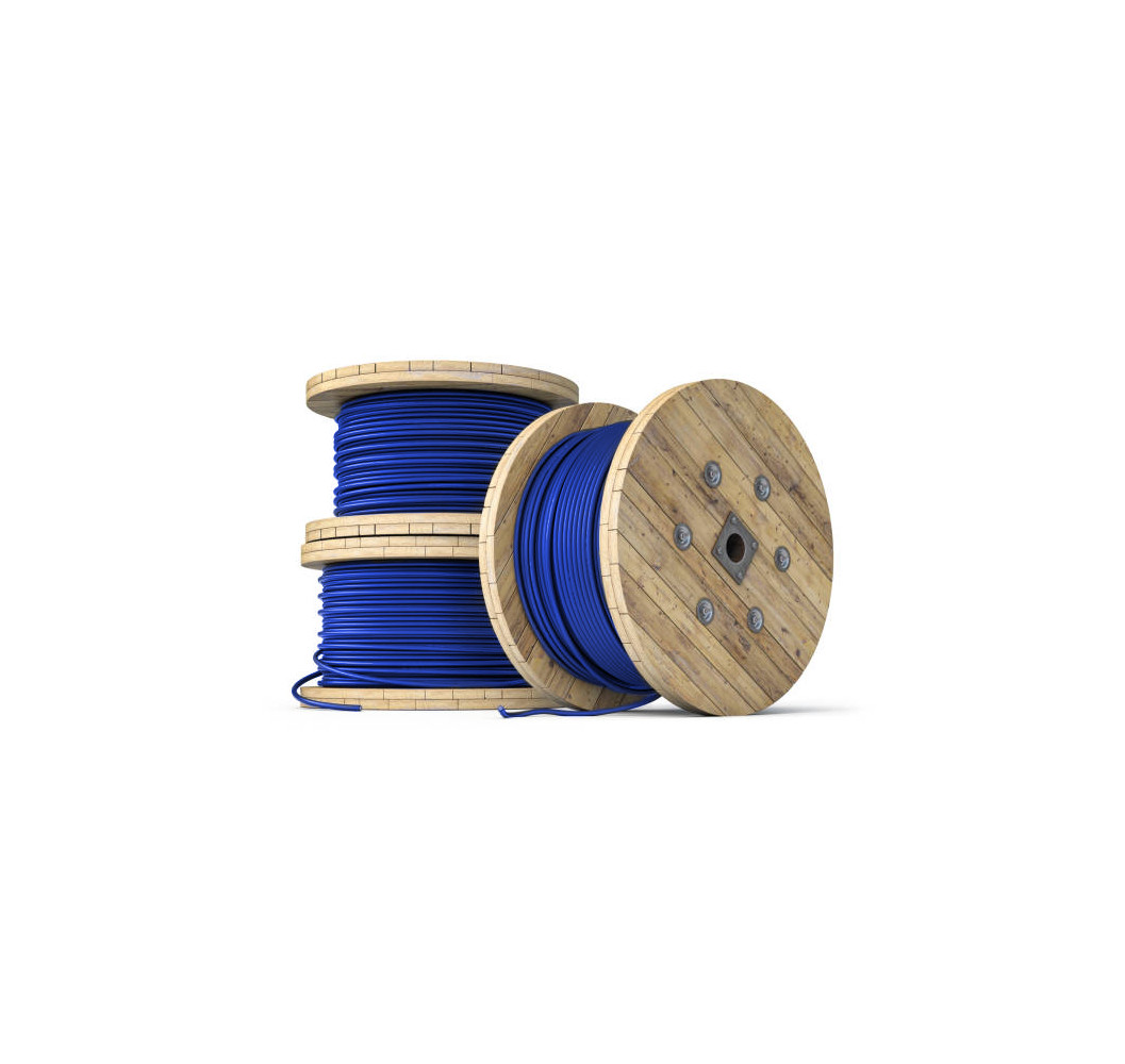 CABLE THHN 002.08 MM 014 AZUL CARRETE