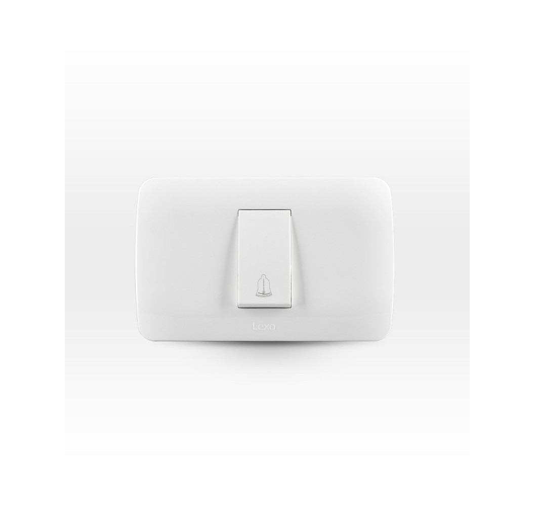 LEXO INTERRUPTOR PULSADOR 10A  ARMADO BLANCO 5380105E