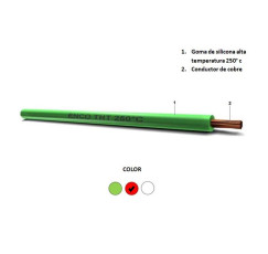 CABLE SILICONADO 4.0MM ROJO 250GR