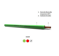 CABLE SILICONADO 6.0MM BLANCO 250GR