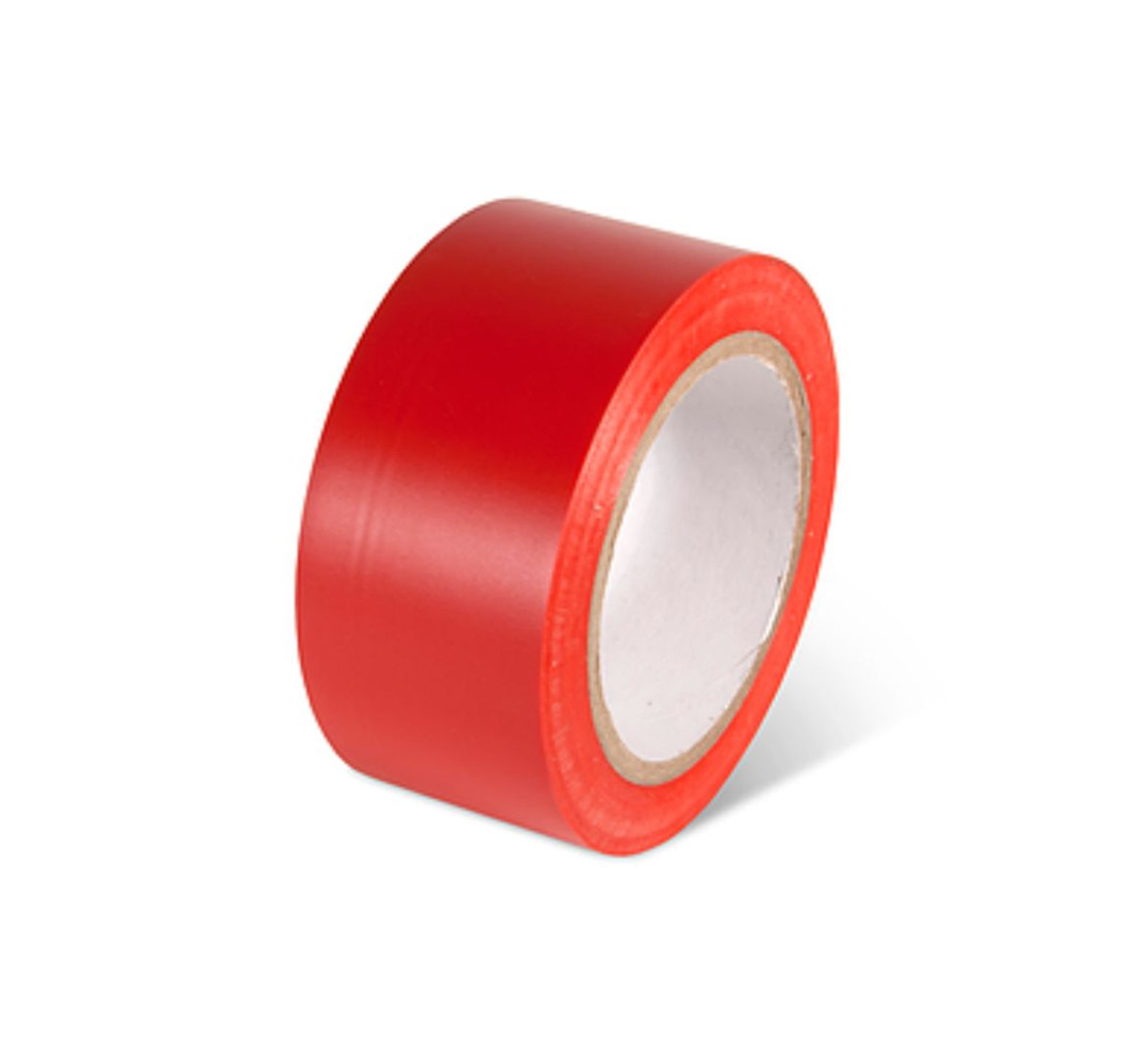 CINTA PLASTICA  ROJO 10mt ECONOMICA