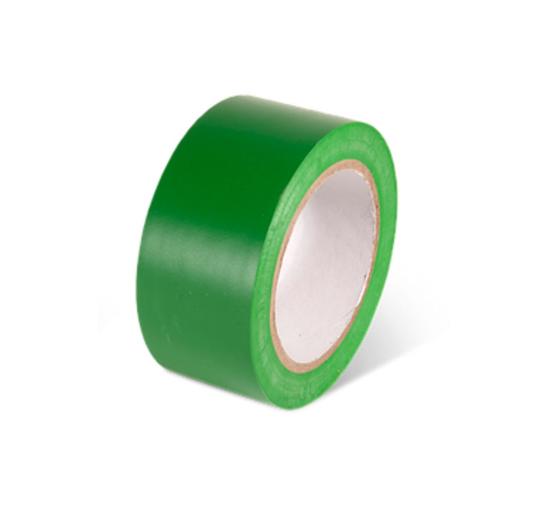 CINTA PLASTICA  VERDE 10mt ECONOMICA
