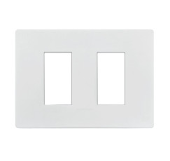 S33 TAPA 2 PUESTOS BLANCO MATTE 330221