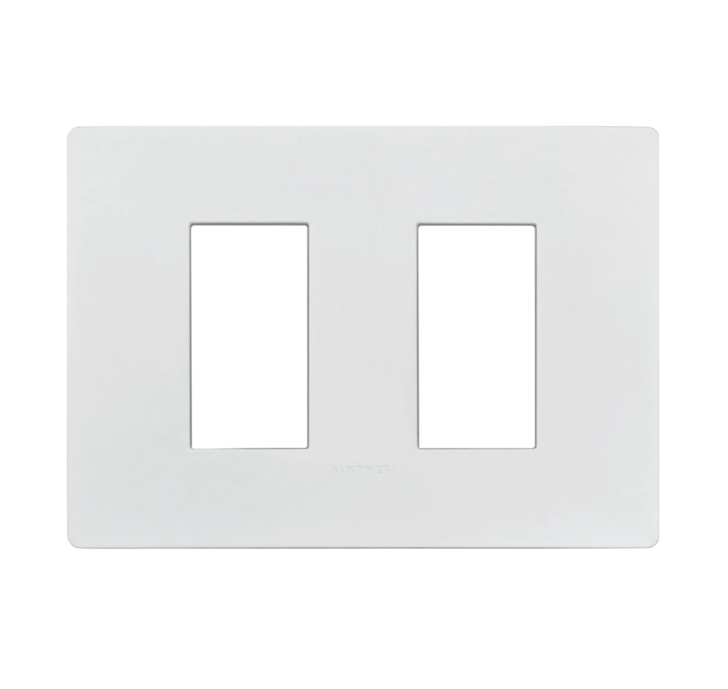 S33 TAPA 2 PUESTOS BLANCO MATTE 330221