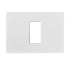 S33 TAPA 1 PUESTOS BLANCO MATTE 330121